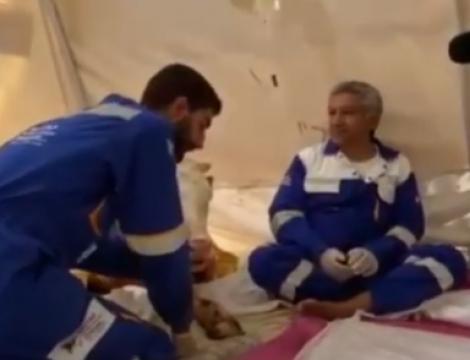 Buzağı Ahmet'in Haytap Manavgat Sahra çadırında tedavi süreci